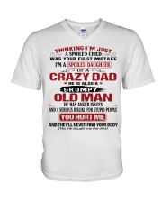 SPOILED DAUGHTER OF A CRAZY DAD V-Neck T-Shirt thumbnail