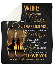 Blanket - To my Wife - PCC Sherpa Fleece Blanket - 50" x 60" thumbnail
