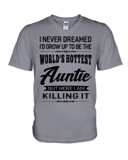 HOTTEST AUNTIE V-Neck T-Shirt thumbnail