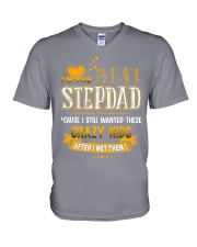 I AM THE BEST STEPDAD V-Neck T-Shirt tile
