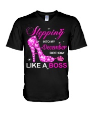 STEPPING INTO DECEMBER - VHV V-Neck T-Shirt tile