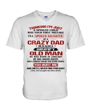 SPOILED DAUGHTER 1 V-Neck T-Shirt thumbnail