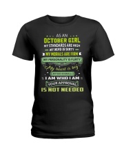 OCTOBER GIRL Ladies T-Shirt front