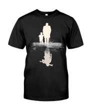 I BECOME PAPA AND GRANPA - VETERAN Premium Fit Mens Tee front