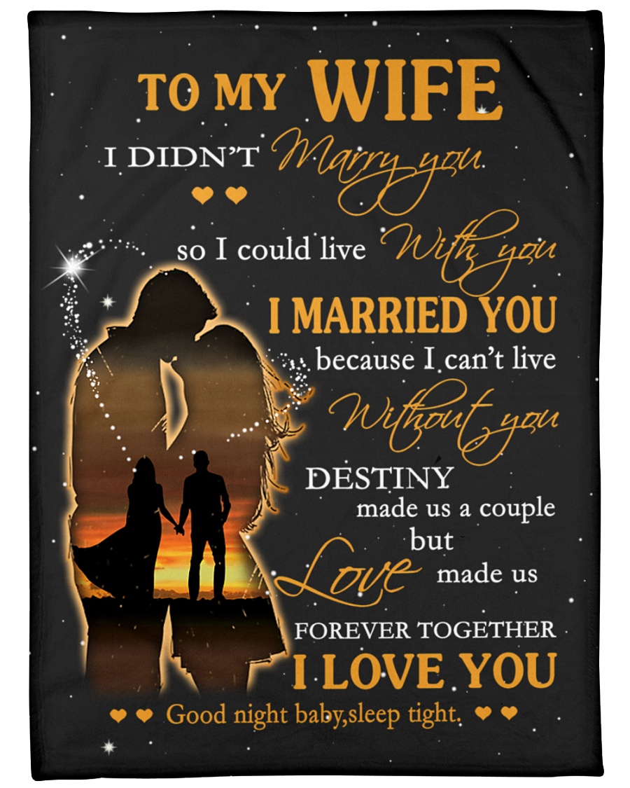 Blanket - To my Wife - PCC Large Fleece Blanket - 60" x 80"