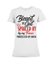 FIANCE LOVE HIS WOMAN Premium Fit Ladies Tee tile