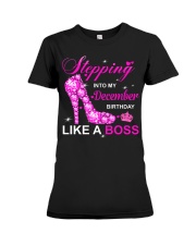 STEPPING INTO DECEMBER - DP98 Premium Fit Ladies Tee tile