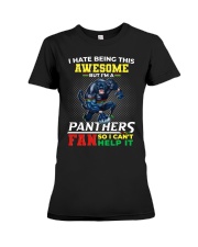 I Hate Being This Awesome But I'm A Panthers Fan - Boom Premium Fit Ladies Tee tile