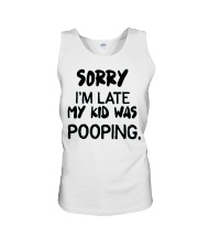 MY KID WAS POOPING Unisex Tank thumbnail