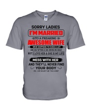 SORRY LADIES V-Neck T-Shirt thumbnail