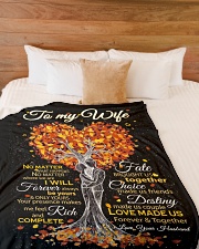 Blanket - To my Wife - PCC Large Fleece Blanket - 60" x 80" aos-coral-fleece-blanket-60x80-lifestyle-front-02