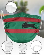 Rabbitohs - NVC97 2 Layer Face Mask - Single aos-face-mask-2-layers-lifestyle-front-51