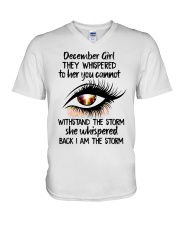 December Girl - H2K V-Neck T-Shirt tile