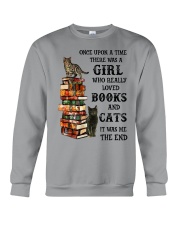 Book And Cats Crewneck Sweatshirt tile