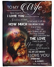 Blanket-Lion- To my Wife - Love Husband-HTV Large Fleece Blanket - 60" x 80" front
