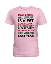 Dear SANTA - DP98 Ladies T-Shirt front