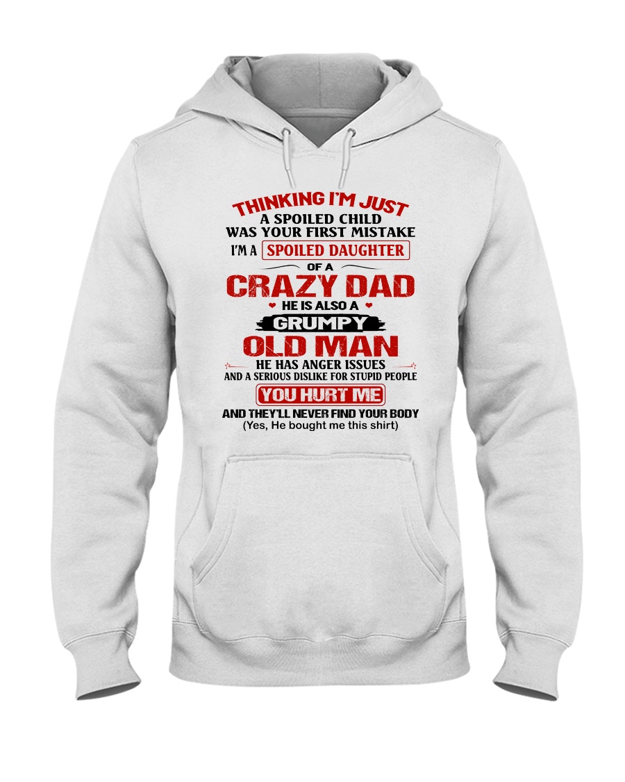 CRAZY DAD - GRUMPY OLD MAN Hooded Sweatshirt