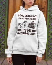 Some Girl Love Horses And Tattoos It's Me I'm Some Girl Hooded Sweatshirt apparel-hooded-sweatshirt-lifestyle-03