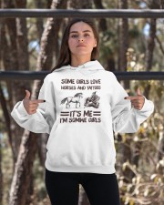 Some Girl Love Horses And Tattoos It's Me I'm Some Girl Hooded Sweatshirt apparel-hooded-sweatshirt-lifestyle-05
