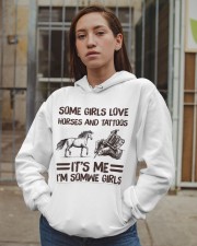 Some Girl Love Horses And Tattoos It's Me I'm Some Girl Hooded Sweatshirt apparel-hooded-sweatshirt-lifestyle-08