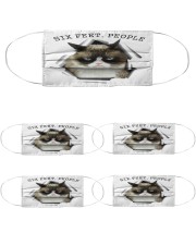 Cat Grumpy -DAT93 Cloth Face Mask - 5 Pack front