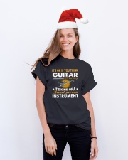 ELECTRIC ACOUSTIC GUITAR TSHIRT FOR GUITARIST Classic T-Shirt lifestyle-holiday-crewneck-front-1