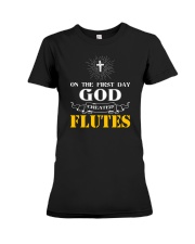 FUNNY DESIGN FOR FLUTE PLAYERS Premium Fit Ladies Tee thumbnail