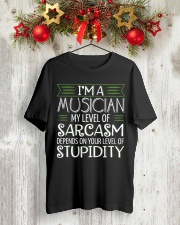 TSHIRT FOR MUSICIAN - MUSIC TEACHER - ORCHESTRA Classic T-Shirt lifestyle-holiday-crewneck-front-2
