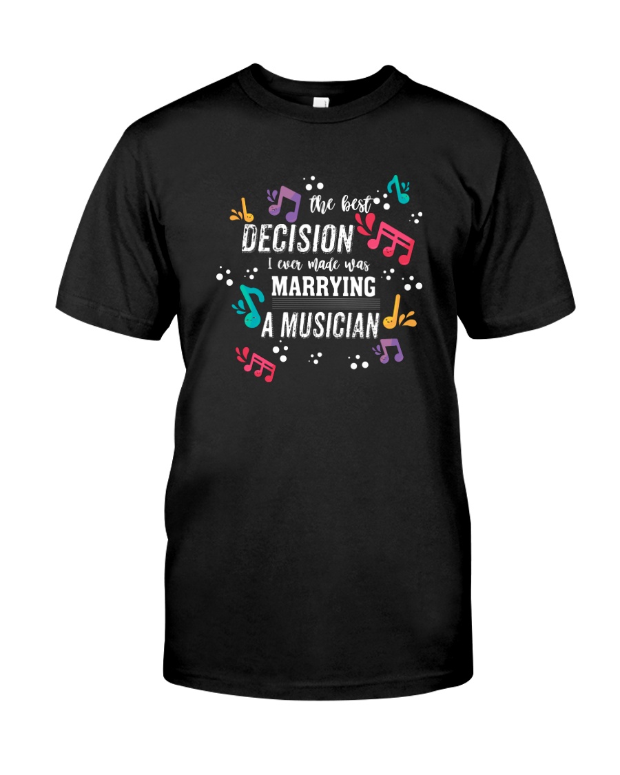 MARRYING COUPLE MARRIED MARRY MUSICIAN TSHIRT Classic T-Shirt