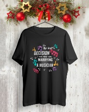 MARRYING COUPLE MARRIED MARRY MUSICIAN TSHIRT Classic T-Shirt lifestyle-holiday-crewneck-front-2