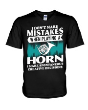 FRENCH HORN TSHIRT FOR HORNIST V-Neck T-Shirt thumbnail