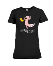 Saxolotl funny sax saxophone tshirt Premium Fit Ladies Tee thumbnail