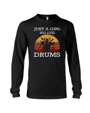 FUNNY DRUM DRUMS TSHIRT FOR DRUMMER Long Sleeve Tee thumbnail