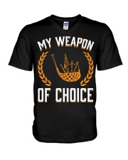 FUNNY BAGPIPES TSHIRT FOR PIPER PIPE BAND V-Neck T-Shirt thumbnail