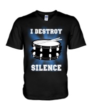 FUNNY DRUM DRUMS TSHIRT FOR DRUMMER V-Neck T-Shirt thumbnail