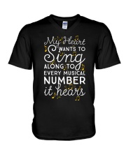 CHOIR SINGING SINGER VOCALIST - SING TSHIRT V-Neck T-Shirt thumbnail