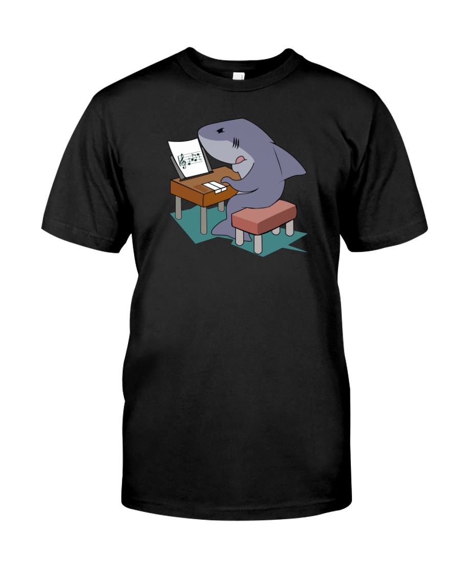 Funny Shark Music Note Tshirt Classic T-Shirt