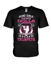 TRUMPET TSHIRT FOR TRUMPETER V-Neck T-Shirt thumbnail