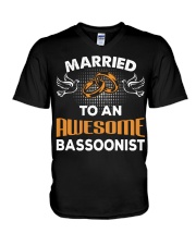 FUNNY DESIGN FOR BASSOON PLAYERS V-Neck T-Shirt tile