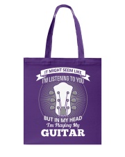 ELECTRIC ACOUSTIC GUITAR TSHIRT FOR GUITARIST Tote Bag thumbnail