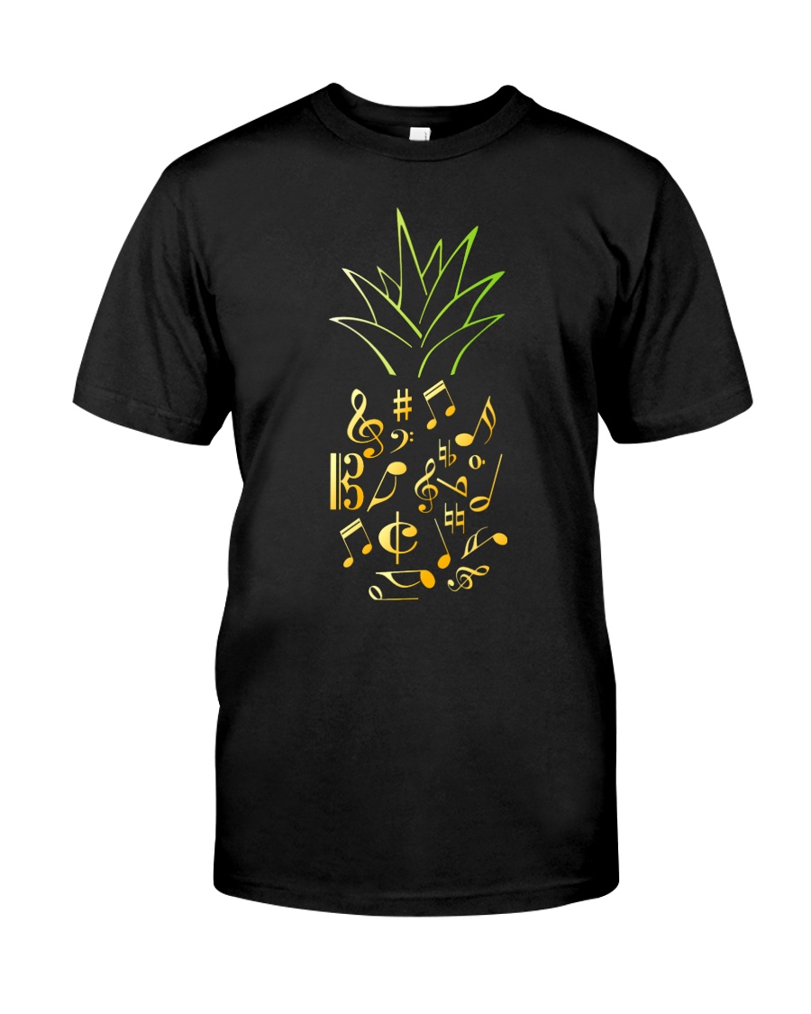 Pineapple Music Notes Musician Classic T-Shirt