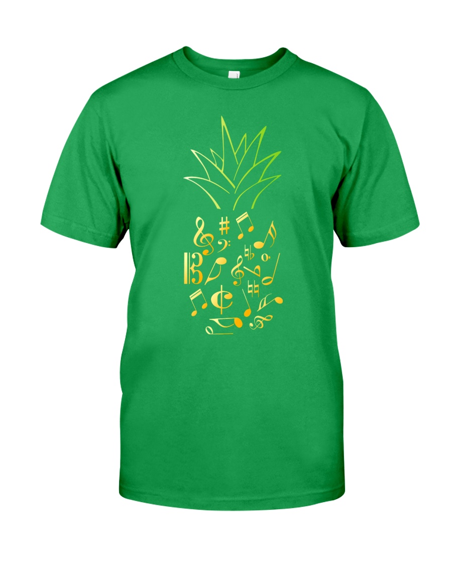 Pineapple Music Notes Musician Classic T-Shirt