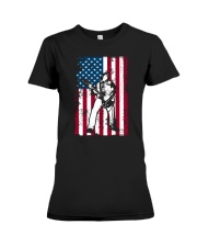 ELECTRIC ACOUSTIC GUITAR TSHIRT FOR GUITARIST Premium Fit Ladies Tee thumbnail