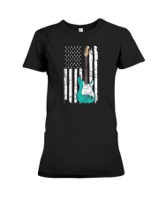 ELECTRIC ACOUSTIC GUITAR TSHIRT FOR GUITARIST Premium Fit Ladies Tee thumbnail