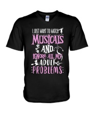 THEATRE THEATER MUSICALS MUSICAL TSHIRT V-Neck T-Shirt thumbnail