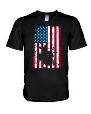 FUNNY DRUM DRUMS TSHIRT FOR DRUMMER V-Neck T-Shirt thumbnail