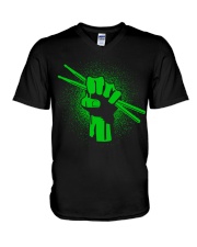 FUNNY DRUM DRUMS TSHIRT FOR DRUMMER V-Neck T-Shirt thumbnail
