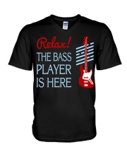 FUNNY BASS GUITAR TSHIRT FOR BASSIST V-Neck T-Shirt thumbnail