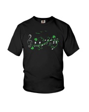 IRISH SHAMROCK MUSIC NOTE TSHIRT - TREBLE VERSION Youth T-Shirt thumbnail