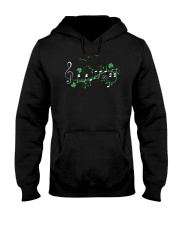 IRISH SHAMROCK MUSIC NOTE TSHIRT - TREBLE VERSION Hooded Sweatshirt thumbnail